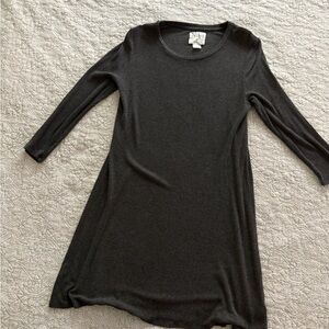 Anthropologie Grey Long Sleeve Dress